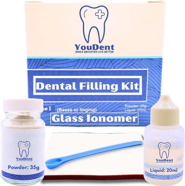 Tooth Filling Repair Kit | Tooth Repair Kit | Dental Repair Kit | Glass Ionomer | Filling Kit for Teeth | Dentist Tools, Dental Glue, Dental Filling | Glass Repair