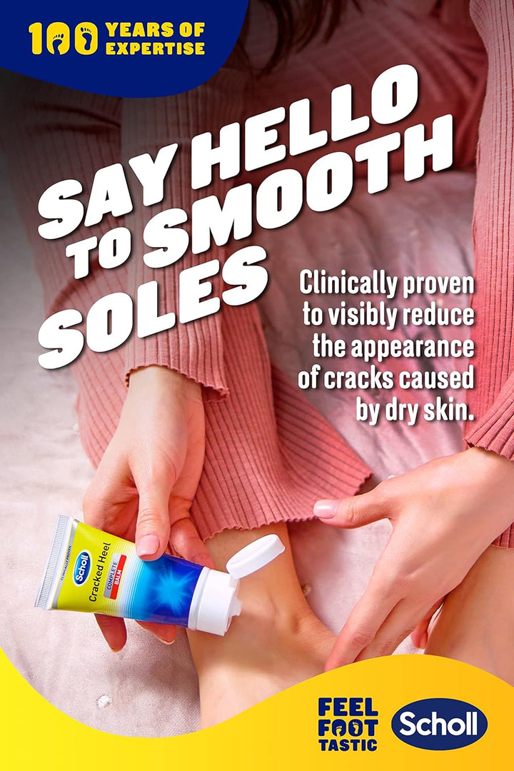 Scholl Cracked Heel Complete Cream with Repair K+, 60Ml - Moisturising Treatment Cream for Cracked Heels and Dry Skin with Keratin- 1 X 60 Ml