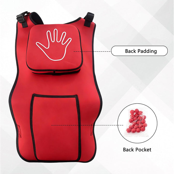 Heimlich Manoeuvre Training Vest for Adults CPR, Choking Rescue Trainer for CPR & First Aid Classes, Adjustable Shoulder Straps & Waist Belt, Teaching Aid for First Responders & Students