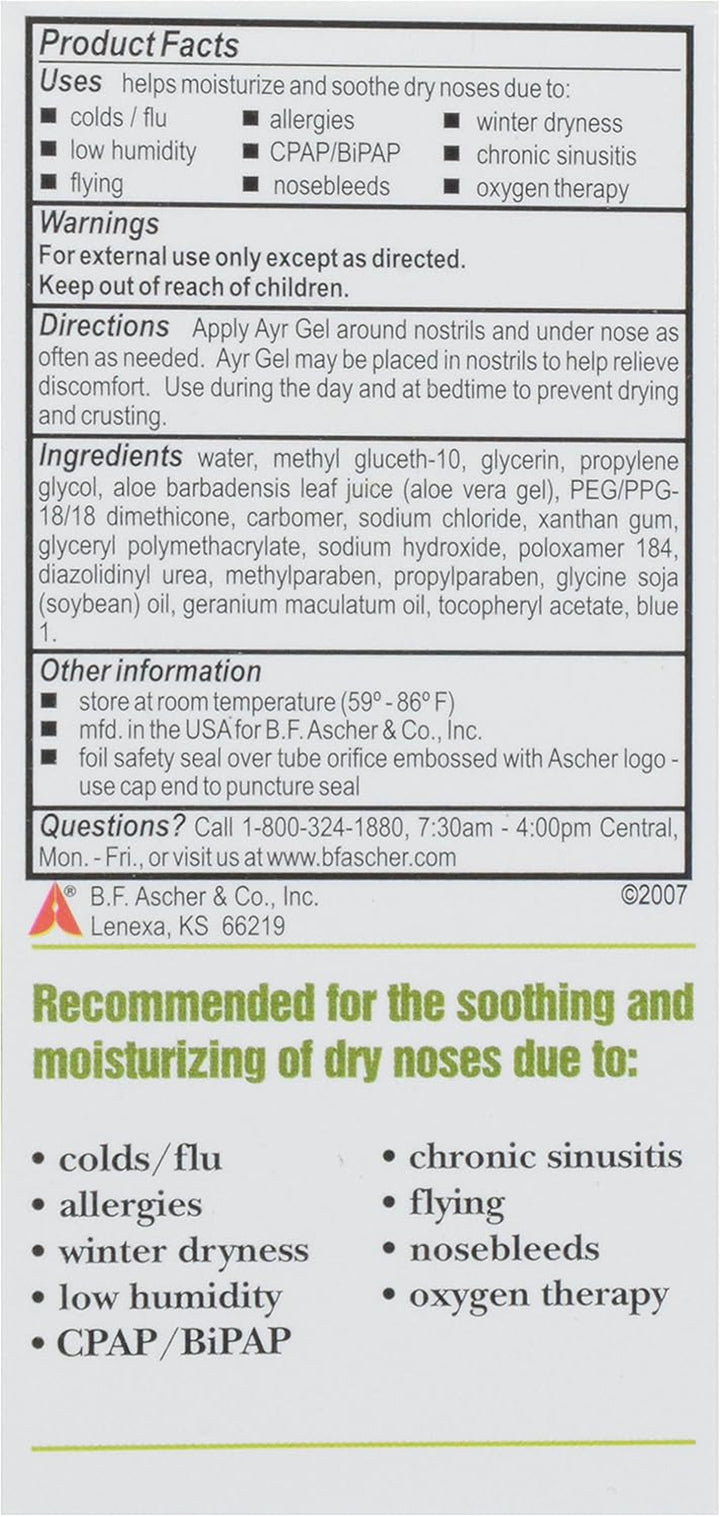 Saline Nasal Gel with Aloe .5 Oz