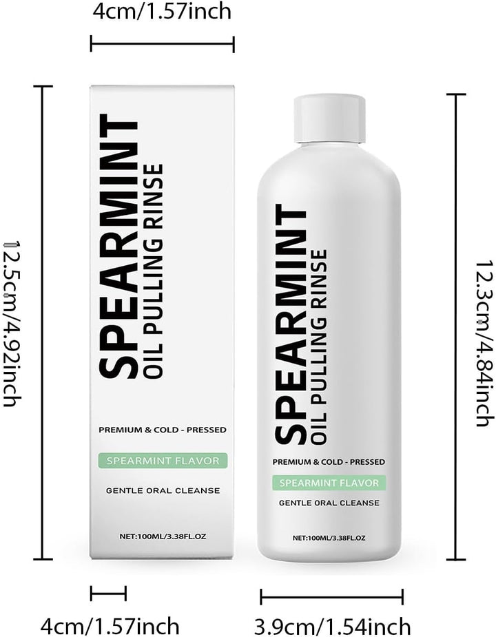 White Oil Mouthwash, Peppermint Mouthwash, Deep Cleaning, Fresh Breath, Gentle and Effective