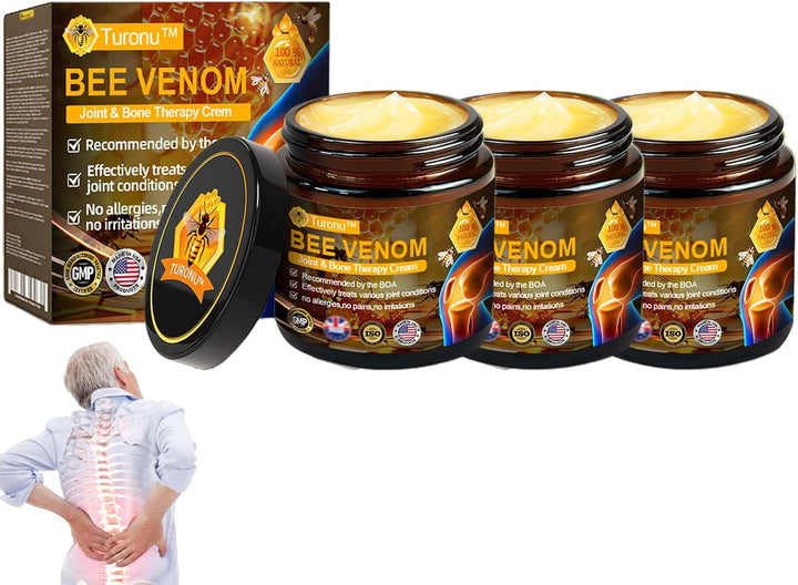 Turonu Bee Venom Treatment Cream, Professional Joint & Bone Therapy Crem,Turonu Bee Venom Repair Cream for All Skin Types (1)