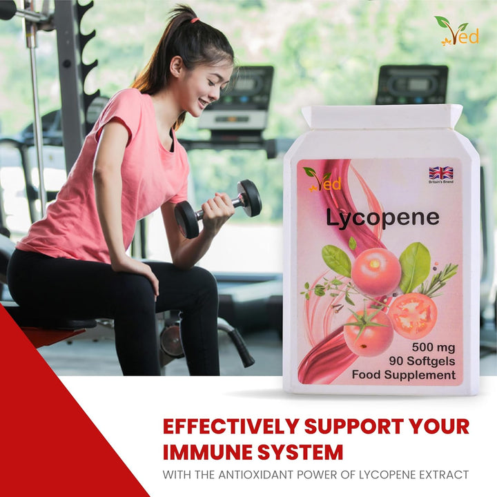 Lycopene Supplement, Supports Energy Balance, Non-Gmo, High Lycopene 500Mg X 90 Softgel