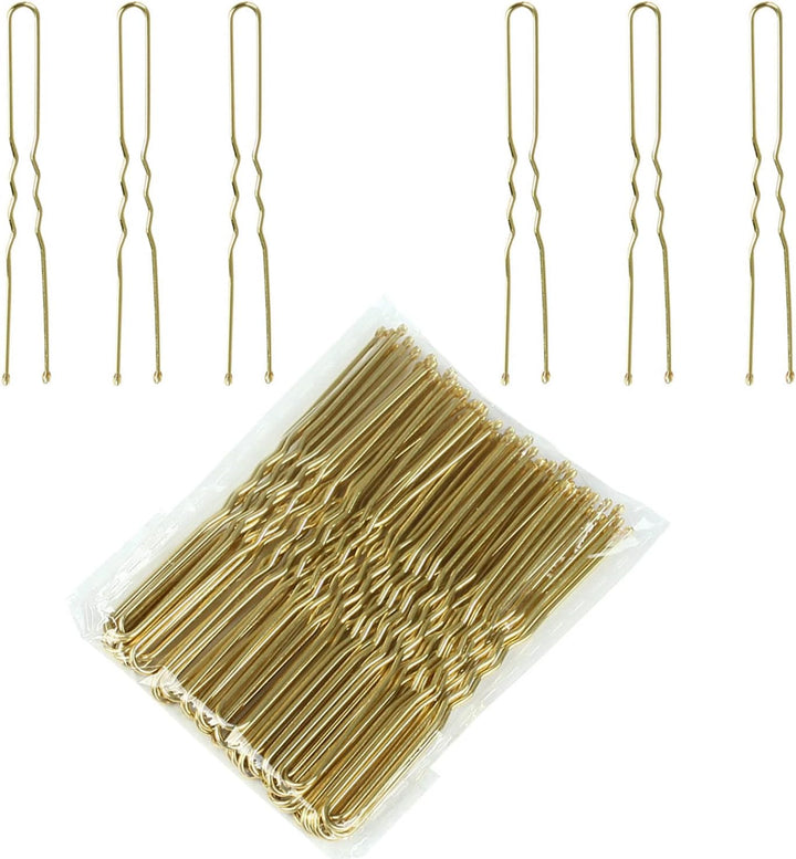 Brown Hair Pins,Bobby Pins U Shape Hair Bun Pins Bun Pins Hair Clips Hair Grips for Women Hair Styling Pins 50 Pieces Ideal for All Hair Types (6 Cm/2.36 Inch)