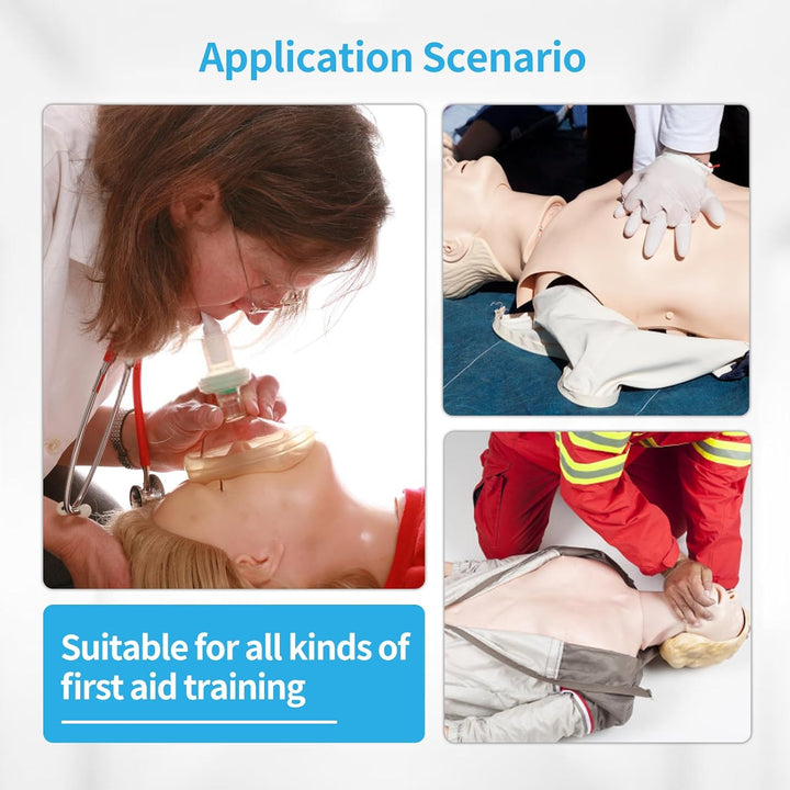 CPR Training Manikin - Life Size Full Body Adult CPR Training Mannequin, CPR Training Dummy for First Aid Education and Medical Teaching