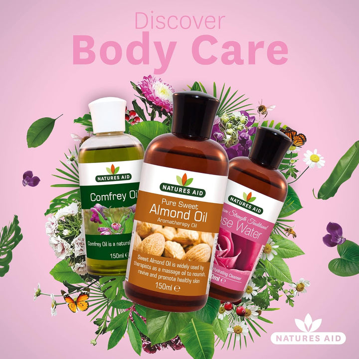 Sweet Almond Oil 150Ml – 100% Pure Massage Aromatherapy Oil for Dry Sensitive or Irritated Skin – Vegan, Non-Gmo, Gluten-Free – Hydrates, Soothes, Nourishes – Natural Skincare – Pack of 1