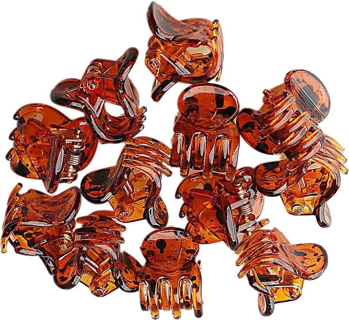 Hair Claw Clip 12 Piece Mini Plastic Claw Clips - Small Hair Accessories for Girls & Women