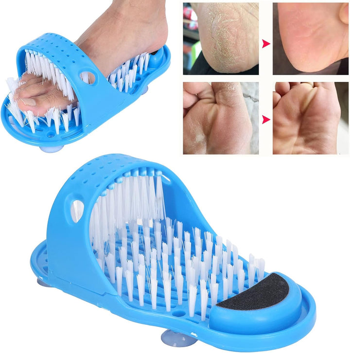 Foot Scrubber, Massaging Shower Foot Scrubber with Suction Cups Improve Heals Exfoliates Relax Pressure