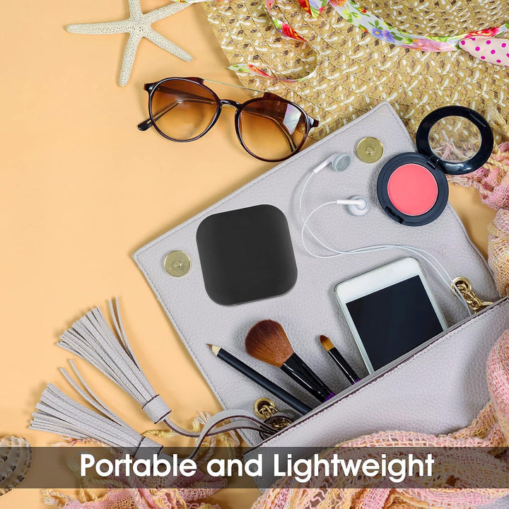 Contact Lens Cases with Mirror, Contact Lens Holder Mini Box Container, Portable Contact Lens Soaking Case with L and R Caps for Travel