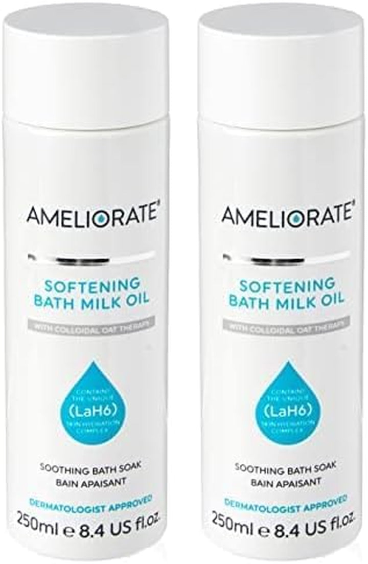 Softening Bath Milk Oil 250Ml | Lab6, Collodial Oat, Lactic Acid | Dermatologically Tested