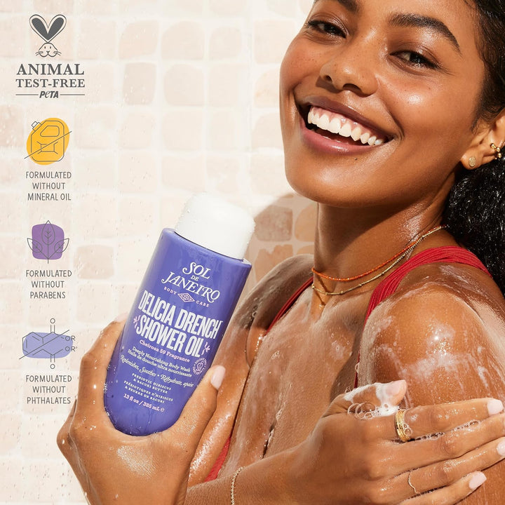 Delicia Drench Shower Oil Moisturizing Cleansing Oil