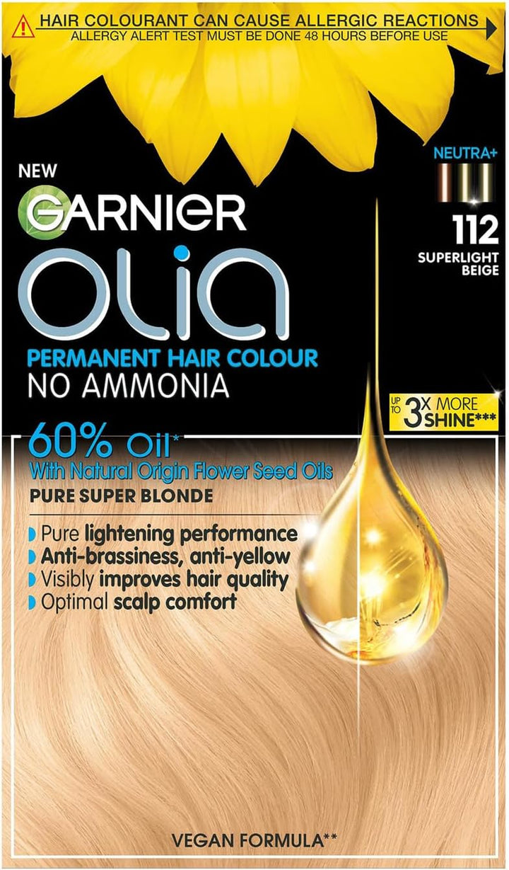 Garnier  5.0 Brown, Oil-Powered, No-Ammonia. 100% Grey Coverage. Luminous, Long-Lasting, Vibrant Brown Hair Color with Exceptional Shine and a Healthy, Nourished Feel.