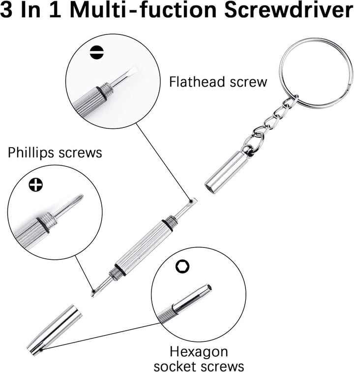 30 Pairs Eyeglass Repair Kit,Soft Silicone Glasses Nose Pads Screw-In Glasses Nose Pads with Screws Screwdriver Tweezers Cleaning Cloth