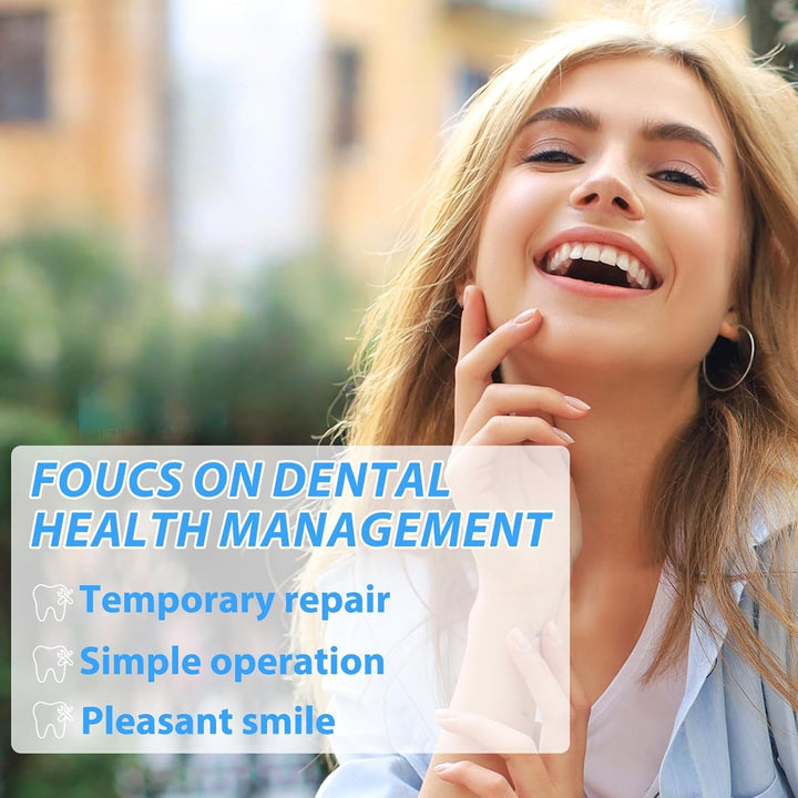 Temporary Tooth Filling Repair Kit with Tweezers,Moldable False Teeth for Replacing Missing or Broken Teeth,Dental Repair Beads,Temporary Tooth Filling,Tooth Filler,Fake Teeth,Versatile Applications