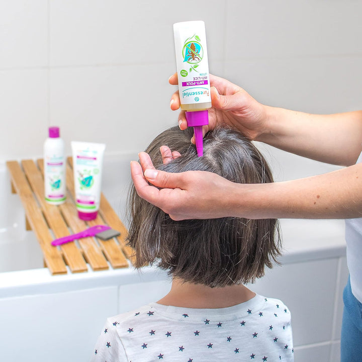 Head Lice Treatment Lotion & Head Lice Comb - Kills 100% Head Lice in Just 10 Minutes - 100% Natural Formula - Easy to Apply Lotion 100Ml - for Kids & Adults - Cruelty Free