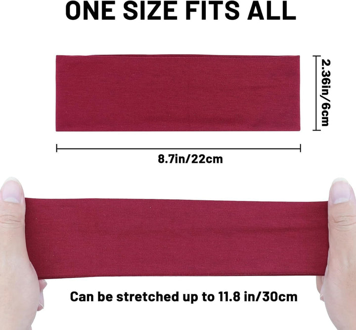 8 Pcs Headbands for Women'S Hair, Fashion Hair Bands for Women Men Soft Ladies Headband Elastic Head Bands Yoga Gym Hair Accessories Multicoloured