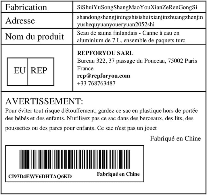 Finnish Sauna Bucket - 7L Aluminium Water Cane, Turkish Package Set | Elegant Wooden Look with Heat Resistant Handle and Matching Spoon, Ideal for Spa and Ses