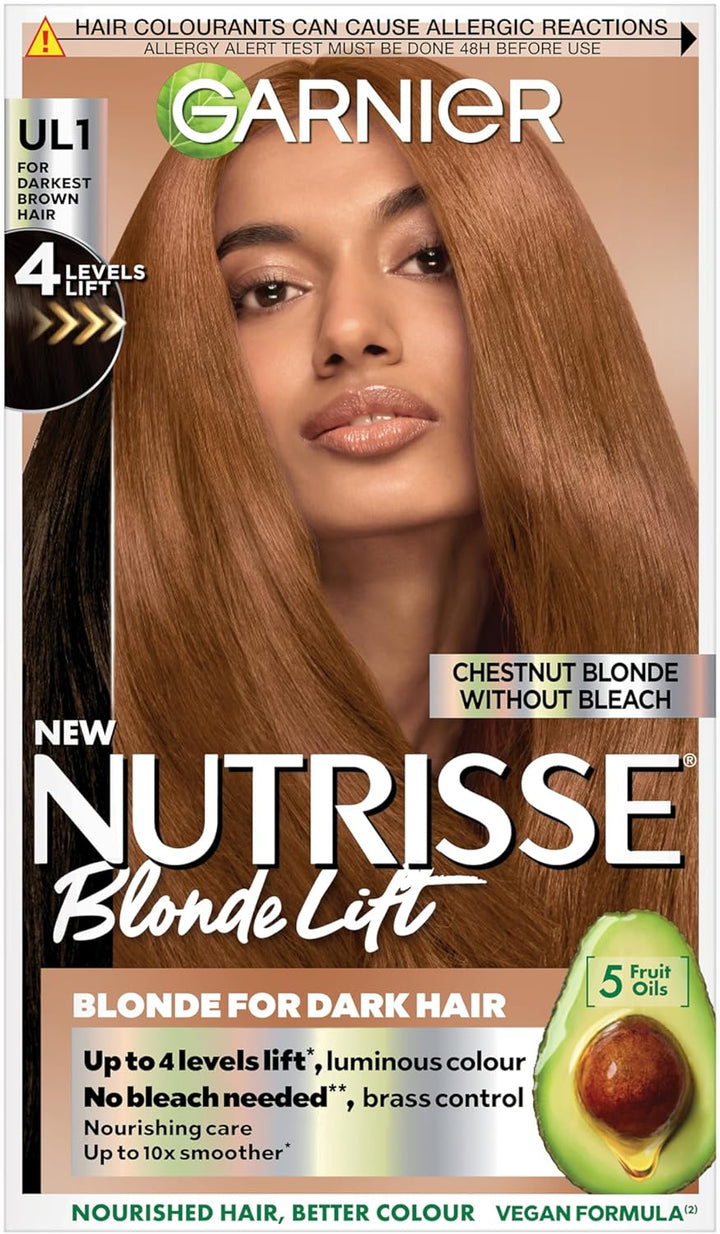 Nutrisse Ultra Crème Vegan Hair Dye, 3 Darkest Brown. Ensures 100% Grey Coverage and Intense, Rich 8-Week Colour. This No-Ammonia, Vegan Formula Provides a Deep, Beautiful Dark Shade.
