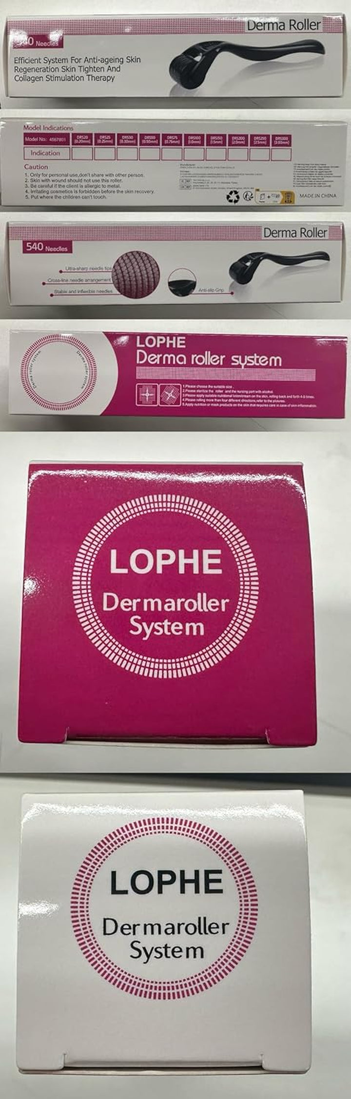 Derma Roller, 1Mm Microneedle Derma Roller for Men and Women, Professional Microneedling Derma Needling, Micro Needle Roller Facial Wrinkles Hair Loss Stretch Marks Hair Regrowth