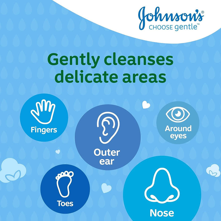 Cotton Buds (1 X Pack of 200) Soft & Gentle Ear Buds for Delicate Skin, Made of 100% Pure Cotton and Paper Sticks, Plastic-Free to Clean Delicate Areas, around Eyes and Outer Ear