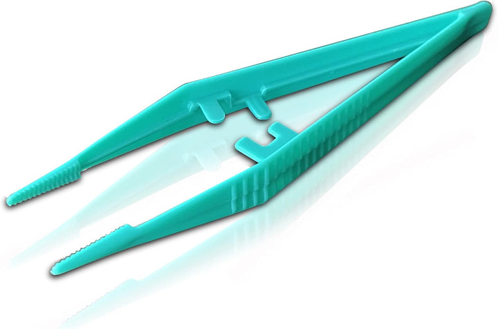50 Pack -  Re-Usable Plastic Tweezers - Ideal for Health & Beauty First Aid Medical DIY Arts & Crafts