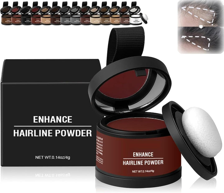 Veinsgrain Hairline Enhancement Powder (#06 Dark Brown) - Long-Lasting, Waterproof, Suitable for All Hair Colors