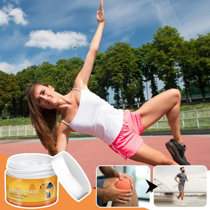 Bee Venom Cream for Arthritis, Bee Venom Joint Relief Creams for Muscles Swollen, Professional Joint & Bone Therapy Cream Pain Relief Healing on Back, Neck, Hands, Knee (2 Pack)