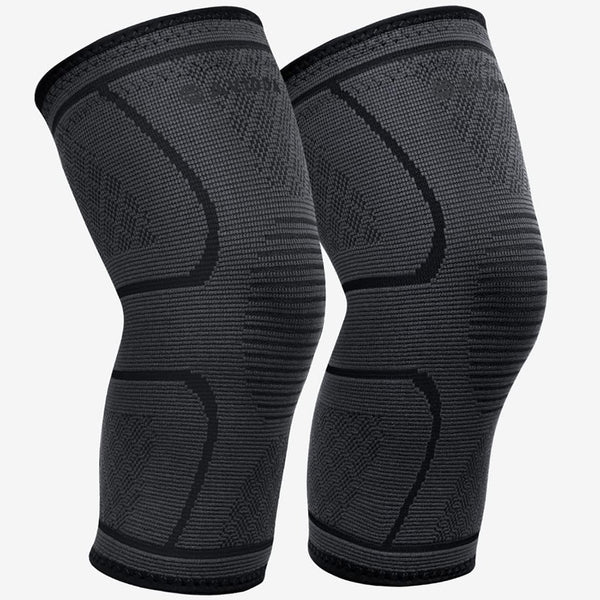 Knee Support Brace 2 Pack - Compression Knee Sleeves for Arthritis, Joint Pain, Ligament Injury, Meniscus Tear, ACL, MCL, Tendonitis, Running, Squats, Sports