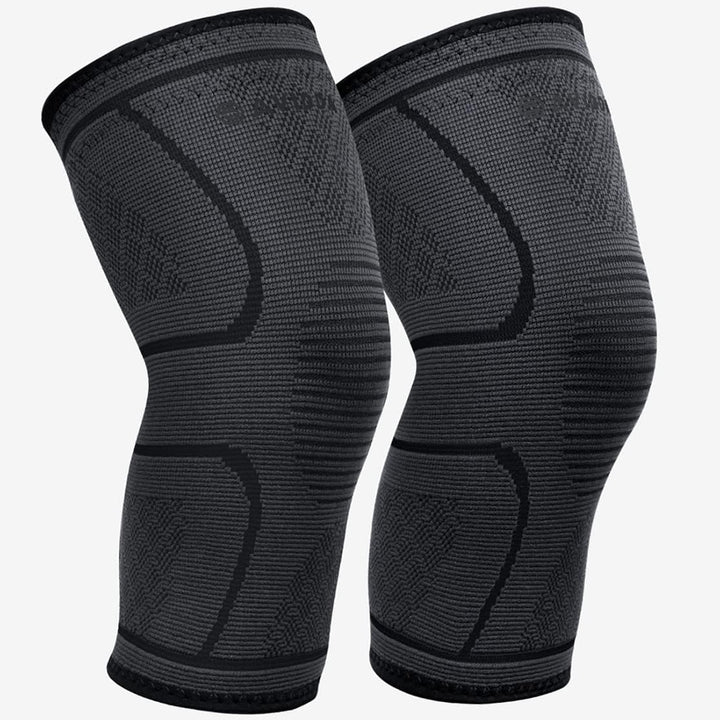 Knee Support Brace 2 Pack - Compression Knee Sleeves for Arthritis, Joint Pain, Ligament Injury, Meniscus Tear, ACL, MCL, Tendonitis, Running, Squats, Sports