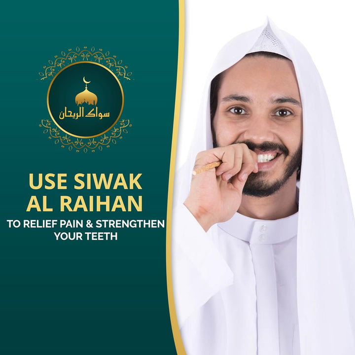 Miswak Wooden Tooth Brush - Original Siwak Arabian Traditional Toothbrush for Clean Healthy and White Teeth Cleaning Disinfecting Natural Toothbrush || Pack of 10…