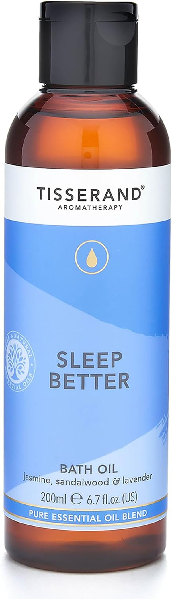 Aromatherapy - Sleep Better - Bath Oil - Lavender, Jasmine & Sandalwood Essential Oils - 100% Natural Pure Essential Oils - 200Ml