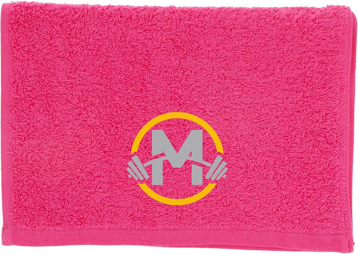 Gym Towel with Monogrammed Embroidery Initial Gift for Men & Women, Training Accessory Gift, Gym Towel Present for Weight Lifting Birthday, Retirement, Christmas - Black, J