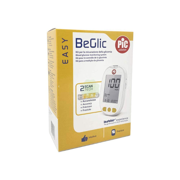 Beglic Kit per La Misurazione Della Glicemia Con Tecnologia 2Scantech, 1 Kit