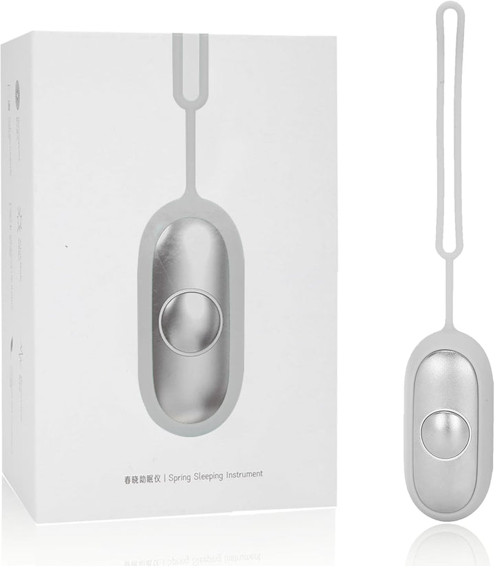 Sleep Aid Device, Anxiety Relief for Adults USB Rechargeable Microcurrent Calm Palm Sleep Instrumen, Portable Sleep Aids for Insomnia Relief, Relieve Anxiety and Stress(Silver)