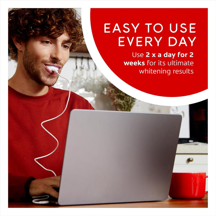 Max White Ultimate at Home LED Teeth Whitening Kit | Enamel Safe | Reverses up to 20 Years of Stains** | Whitening Pen & Smartphone Powered LED Whitening Light | Developed by Dental Experts
