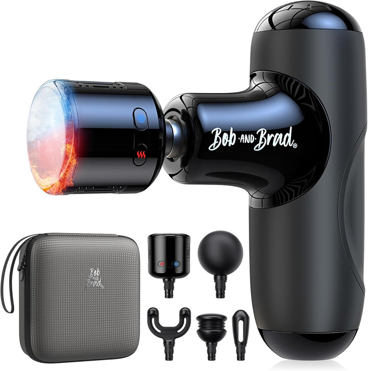 Mini Massage Gun,  Q2 Pocket-Sized Deep Tissue Massager Gun, Portable Percussion Muscle Massager Gun, Ultra Small & Quiet Muscle Massage Gun with Carry Case for on the Go Usage, Black