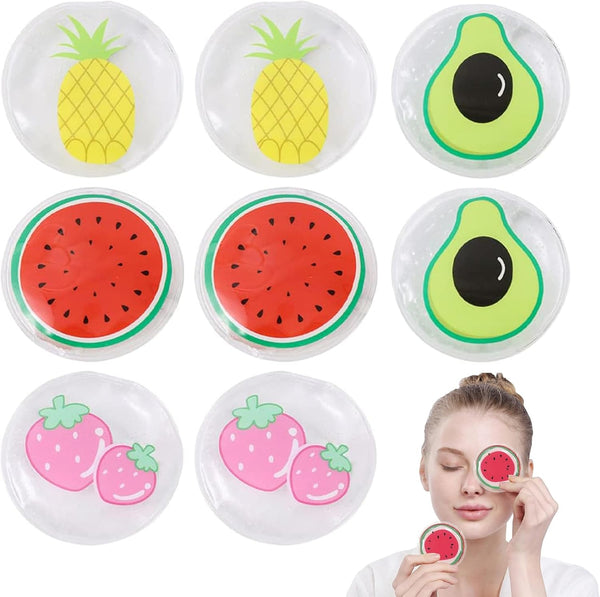 8 Pcs Mini Ice Packs, Reusable Bump for Kids, 7Cm/2.8In Small Ice Packs, for Kids, Headache, Tired Eyes, Wisdom Teeth, Breastfeeding