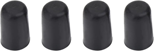 4Pcs Cello Endpin Tip Portable Cello Rubber Endpin Tip Protector End Cap Accessory Instrument Replacement Black