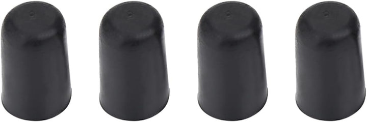 4Pcs Cello Endpin Tip Portable Cello Rubber Endpin Tip Protector End Cap Accessory Instrument Replacement Black