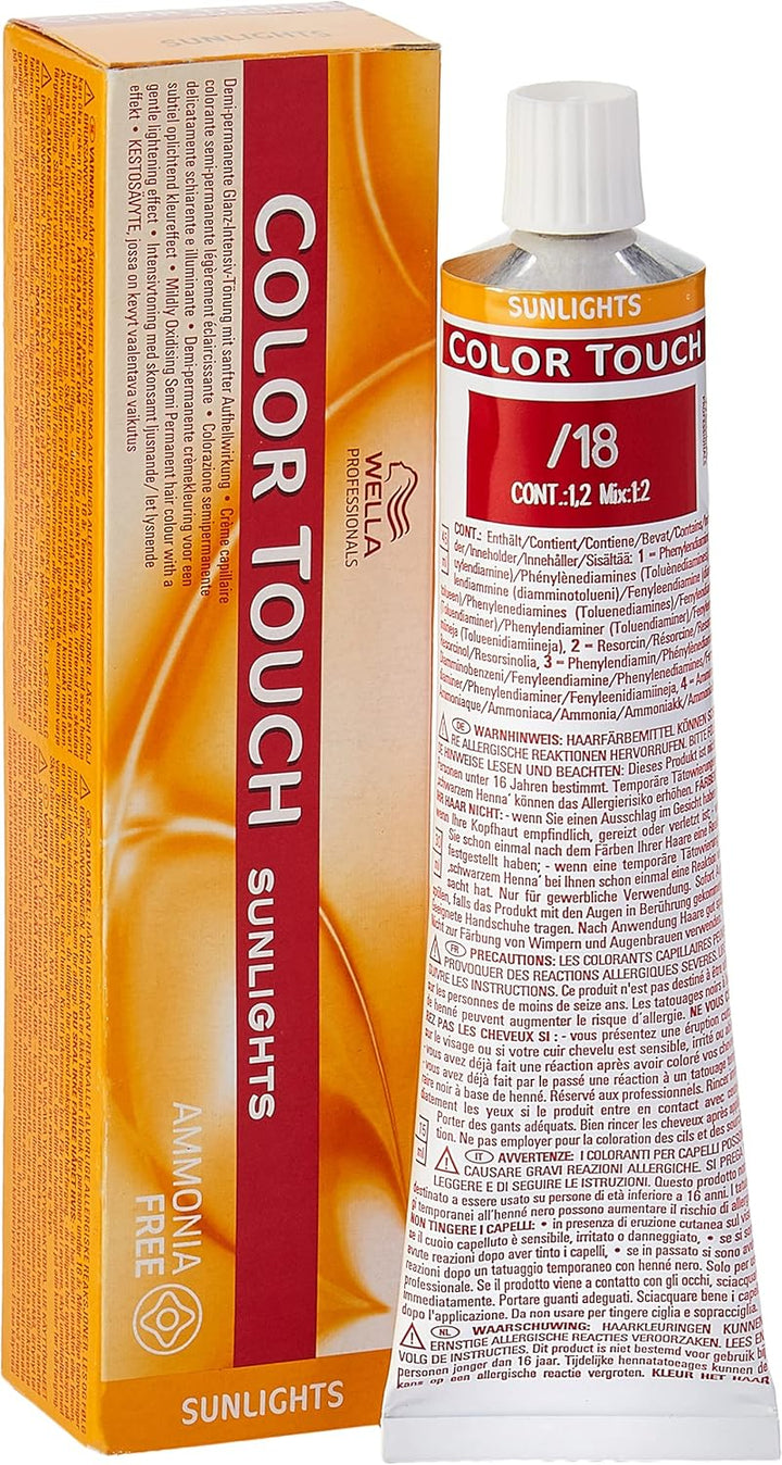 Wella Colour Touch Demi-Permanent Hair Colour, No. 6/0 Dark Blonde, 0.13601 Kg