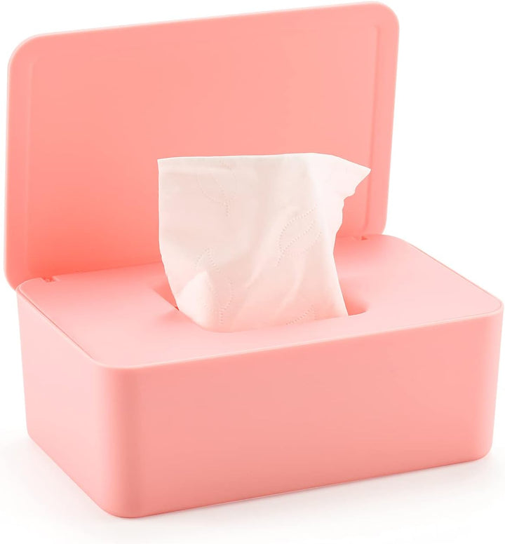 Wet Wipes Dispenser Box, Toilet Wipes Dispenser Box, Dustproof Tissue Storage Box, Baby Water Wipes Dispenser Holder Keep Wipes Fresh with Lid Seal Reusable Wipes Box for Home Office Desk