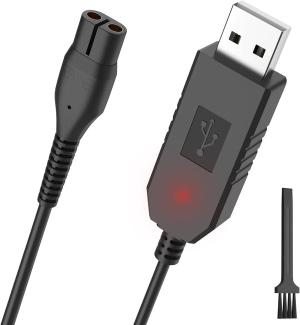 4.3V A00390 Charger Cable Compatible with Philips One Blade QP2520, QP2620, MG3720, MG3730, MG5730, BT3206, MG3710, MG5720, BT3208 Shaver Charging Cable, 5Ft USB Razor Power Cord