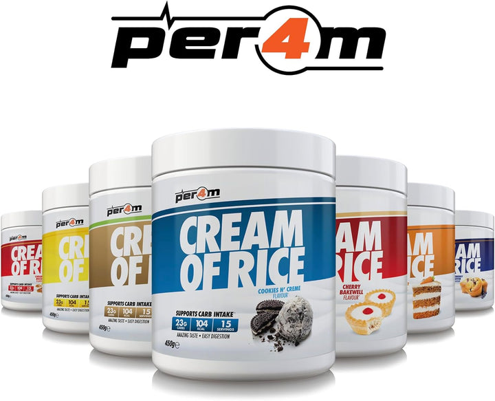 Protein Cream of Rice | Easy-To-Digest Complex Carbohydrate | Gluten-Free, Plant-Based Smooth Rice Porridge | Ideal Pre Post-Workout (450G, Caramel Biscuit)