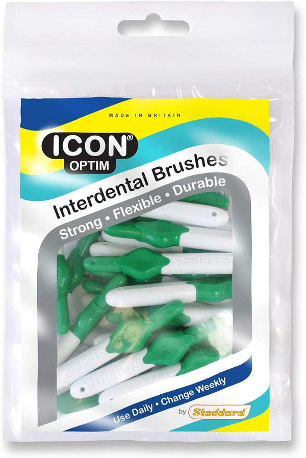 Green Standard Interdental Brushes - 25 per Pack