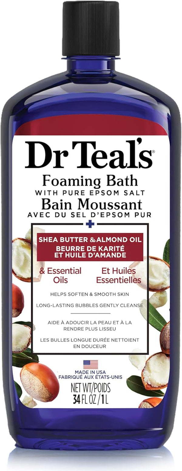 Foaming Bath with Pure Epsom Salt Shea Butter & Almond Oil with Essential Oils 1L