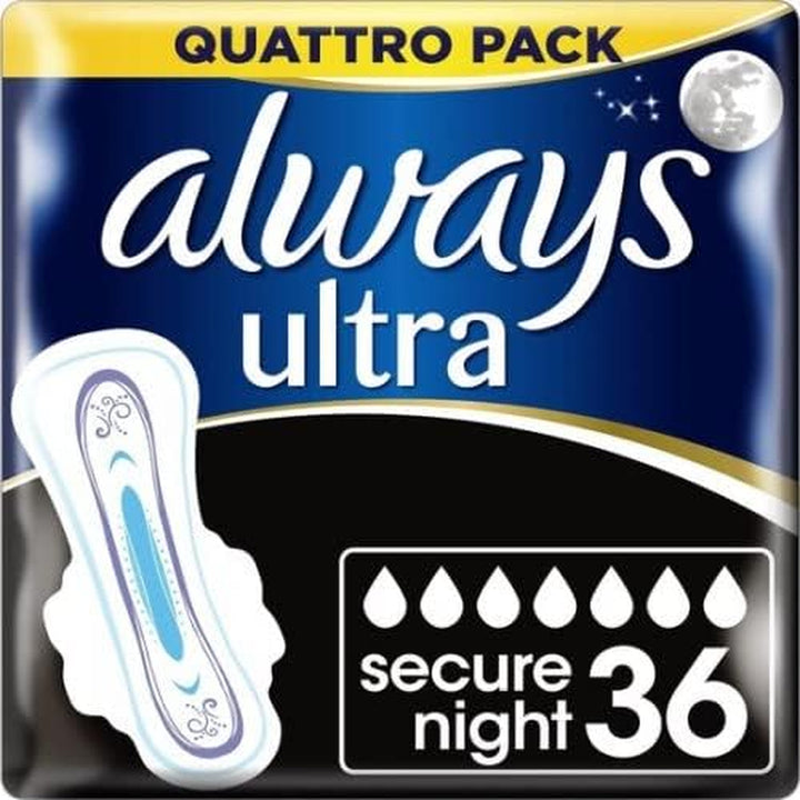 Ultra Sanitary Towels Long (Size 2) Wings X 24 Pads, Super Absorbent and Ultra Thin, for Menstrual Periods 24 X 4