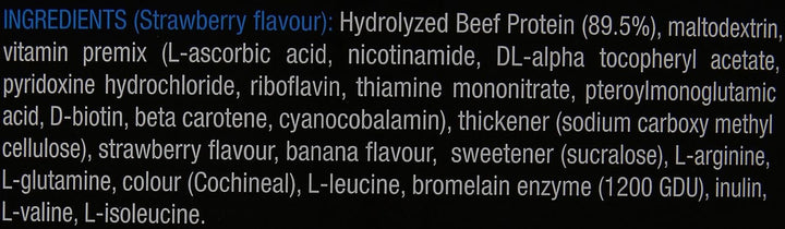 Beef Protein 1816G 19.16 G Strawberry Whey Protein Conentrate