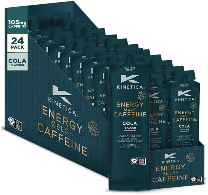 Sports Caffeine Free Quick Release Energy Gels - Berry Flavour | 24G Carbohydrates/Serve | 24 X 70G Pack | Vegan & Gluten-Free | Fast Acting Energy Source | Boost Energy & Easy to Digest