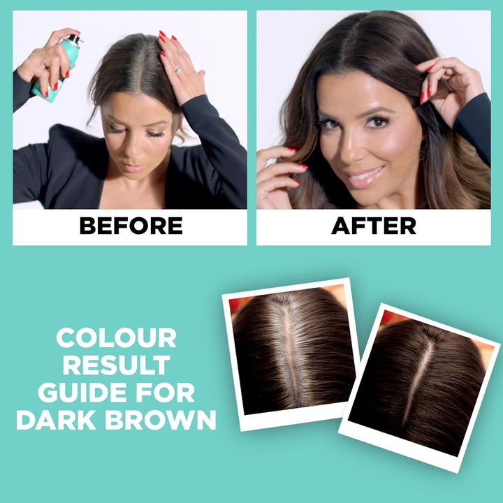 Paris Magic Retouch Instant Root Spray, Dark Brown. Offers Flawless Coverage for Grey Regrowth in 3 Seconds. This 75Ml Spray Provides a Quick, Easy Way to Conceal Roots Perfectly.