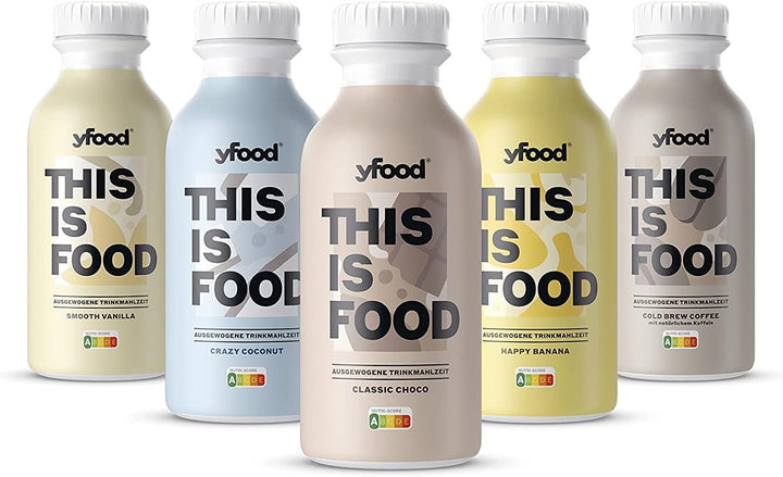 Tasterpack, Tasty Meal Replacement, THIS IS FOOD Drink, 34G Protein, 26 Vitamins and Minerals, 5 Flavour Taster Pack (5 X 500Ml)